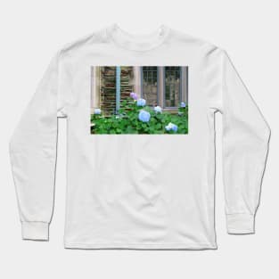 Snowball Flowers Outside The Window Long Sleeve T-Shirt